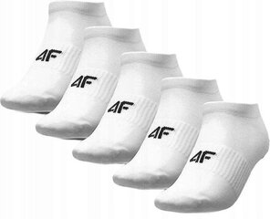 Kojinės vyrams 4F, baltos, 5 poros kaina ir informacija | Vyriškos kojinės | pigu.lt