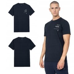 Marškinėliai vyrams 4F, mėlyni kaina ir informacija | Vyriški marškinėliai | pigu.lt