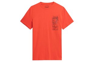 Мужская футболка 4F красная XXL цена и информация | Футболка мужская | pigu.lt