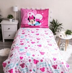 Vaikiškas patalynės komplektas Minnie, 140x200, 3 dalių kaina ir informacija | Patalynė kūdikiams, vaikams | pigu.lt