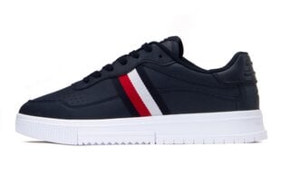 Tommy Hilfiger Мужские кроссовки SUPERCUP LEATHER STRIPES, 45 FM0FM04824_DW5_45 цена и информация | Кроссовки мужские | pigu.lt