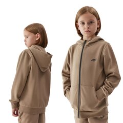 Детская кофта 4F коричневая, размер 140 4FJAW23TSWSM62783S_140 цена и информация | Свитеры, жилетки, пиджаки для девочек | pigu.lt