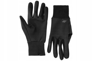Рукавицы 4F Unisex черные 4FAW23AGLOU054-20S L 4FAW23AGLOU05420S_L цена и информация | Женские перчатки | pigu.lt