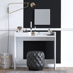 Стол для макияжа Асир, 90x82x35 см, белый цена и информация | Туалетные столики | pigu.lt