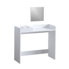 Стол для макияжа Асир, 90x82x35 см, белый цена и информация | Туалетные столики | pigu.lt