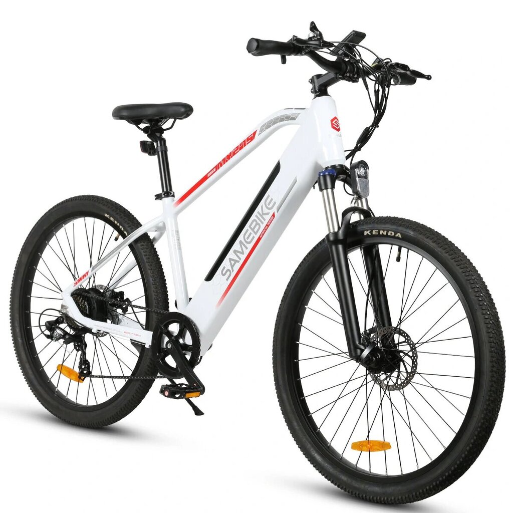 Elektrinis dviratis Samebike MY275 27.5", baltas kaina ir informacija | Elektriniai dviračiai | pigu.lt