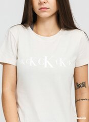 Marškinėliai moterims Calvin Klein, balti kaina ir informacija | Marškinėliai moterims | pigu.lt