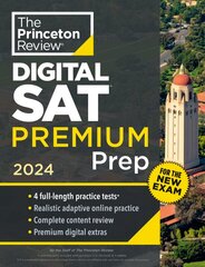 Princeton Review SAT Premium Prep, 2024: 4 Practice Tests plus Digital Flashcards plus Review & Tools for the NEW Digital SAT kaina ir informacija | Knygos paaugliams ir jaunimui | pigu.lt