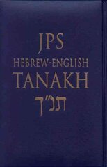 JPS Hebrew-English TANAKH Bilingual edition, Deluxe Edition (navy leatherette with gilded edges, navy satin ribbon, padded) kaina ir informacija | Dvasinės knygos | pigu.lt