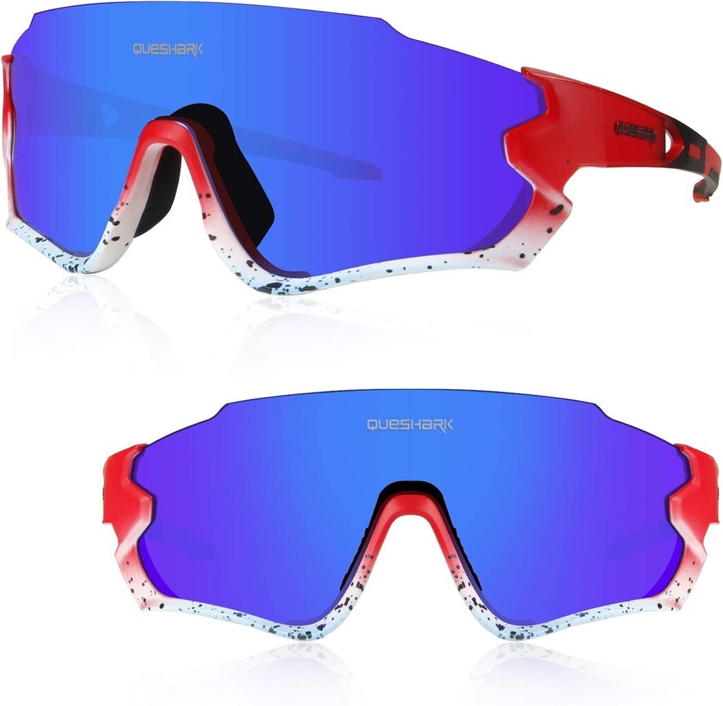 Sportiniai akiniai su UV apsauga Queshark HD, įvairių spalvų kaina ir informacija | Sportiniai akiniai | pigu.lt