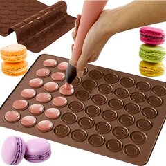 Silikoninis kilimėlis macarons, 38,5 x 28,5 x 0,3 cm kaina ir informacija | Kepimo indai, popierius, formos | pigu.lt