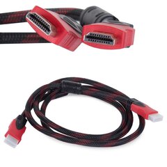 видеокабель hdmi m - hdmi m, hdmi 1.4 - высокоскоростной с ethernet, 10 м, черный цена и информация | Кабели и провода | pigu.lt