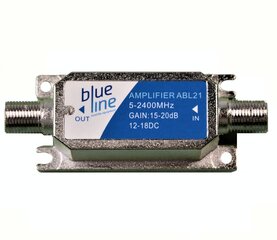 Антенный усилитель ABL21 Blue Line 5-2400 МГц 15-20 дБ цена и информация | ТВ-антенны и аксессуары к ним | pigu.lt