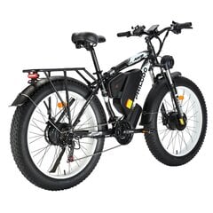 Электровелосипед Philodo H8 AWD, 26", черный, 2*1000Вт, 22Ач цена и информация | Электровелосипеды | pigu.lt