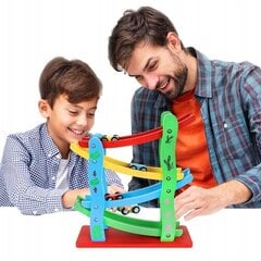 Medinės estakados su 4 mašinėlėmis Kruzzel kaina ir informacija | Žaislai berniukams | pigu.lt