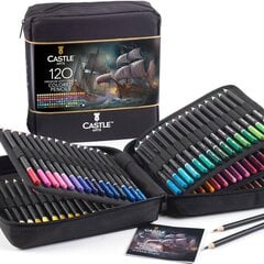 Цветные карандаши Castle Art Supplies, 120 шт. цена и информация | Принадлежности для рисования, лепки | pigu.lt
