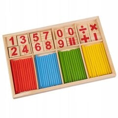Деревянный набор для изучения основ математики цена и информация | Развивающие игрушки | pigu.lt