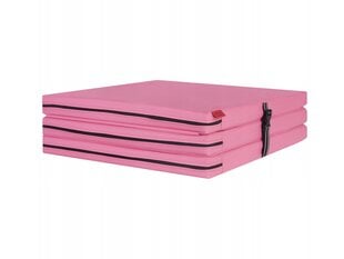 Sulankstomas gimnastikos čiužinys Cronen, 180x60 cm, rožinis kaina ir informacija | Kilimėliai sportui | pigu.lt