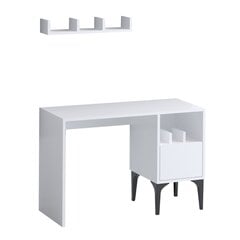 Учебный стол Асир, 74x100x45 см, белый цена и информация | Компьютерные, письменные столы | pigu.lt