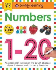 Numbers 1-20: Wipe Clean Workbooks kaina ir informacija | Knygos mažiesiems | pigu.lt