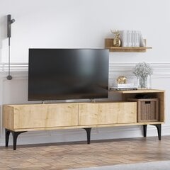 ТВ-блок Асир, 180x65x35 см, коричневый цена и информация | Тумбы под телевизор | pigu.lt