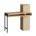 Учебный стол Асир, 102х106х45 см, черный/коричневый