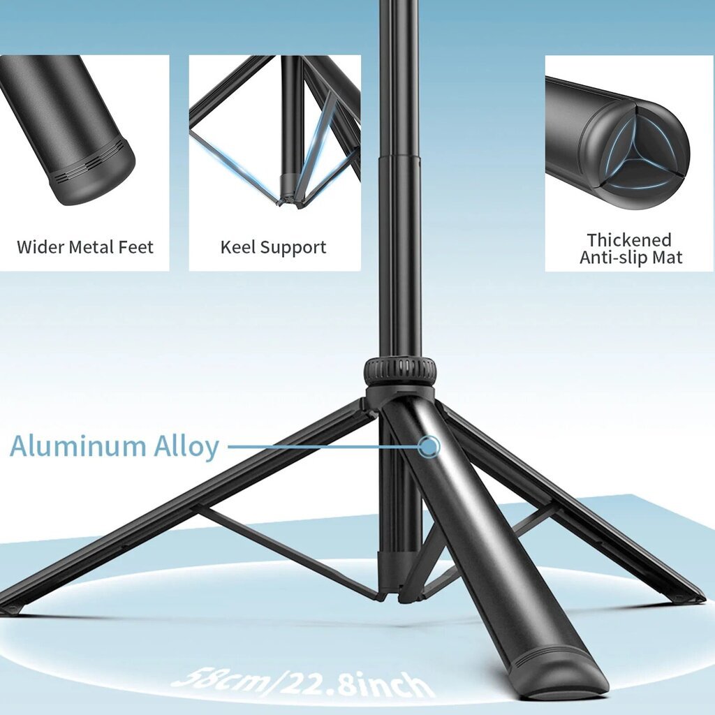 XXL bluetooth asmenukių lazda su stovu, 2 metrų LIVMAN C05 цена и информация | Asmenukių lazdos (selfie sticks) | pigu.lt