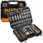 Neo Tools 08-910 veržliarakčių rinkinys 111 el kaina ir informacija | Mechaniniai įrankiai | pigu.lt