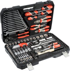 Yato įrankių rinkinys 122 el kaina ir informacija | Mechaniniai įrankiai | pigu.lt
