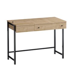 Учебный стол Асир, 100x74x45 см, коричневый/черный цена и информация | Компьютерные, письменные столы | pigu.lt