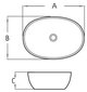 Keraminis stalviršio praustuvas Silla white -59x-40,5x14,5 cm цена и информация | Praustuvai | pigu.lt