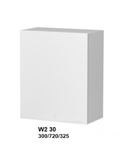 Pakabinama spintelė Carrini W2 30, dešininė, balta kaina ir informacija | Virtuvinės spintelės | pigu.lt