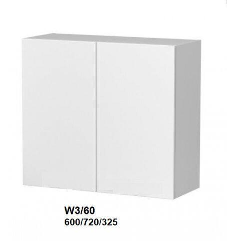 Pakabinama spintelė Carrini W3 60, balta kaina ir informacija | Virtuvinės spintelės | pigu.lt