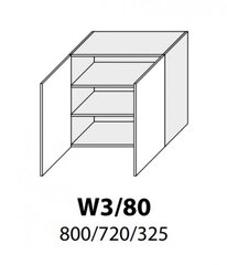 Pakabinama spintelė Carrini W3 80, balta цена и информация | Кухонные шкафчики | pigu.lt