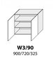 Pakabinama spintelė Carrini W3 90, balta kaina ir informacija | Virtuvinės spintelės | pigu.lt