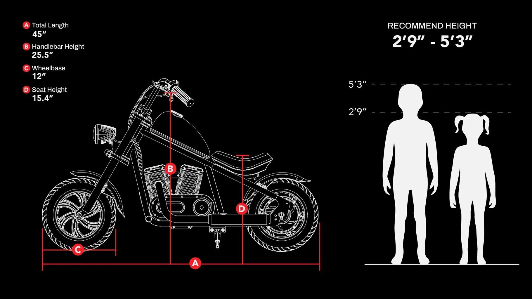 Vienvietis vaikiškas elektrinis motociklas Hyper Gogo Cruiser 12, oranžinis kaina ir informacija | Elektromobiliai vaikams | pigu.lt