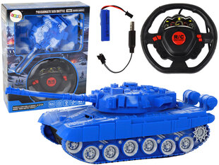 Nuotoliniu būdu valdomas tankas Lean Toys, mėlynas, 24,5x10,5x7 cm kaina ir informacija | Žaislai berniukams | pigu.lt