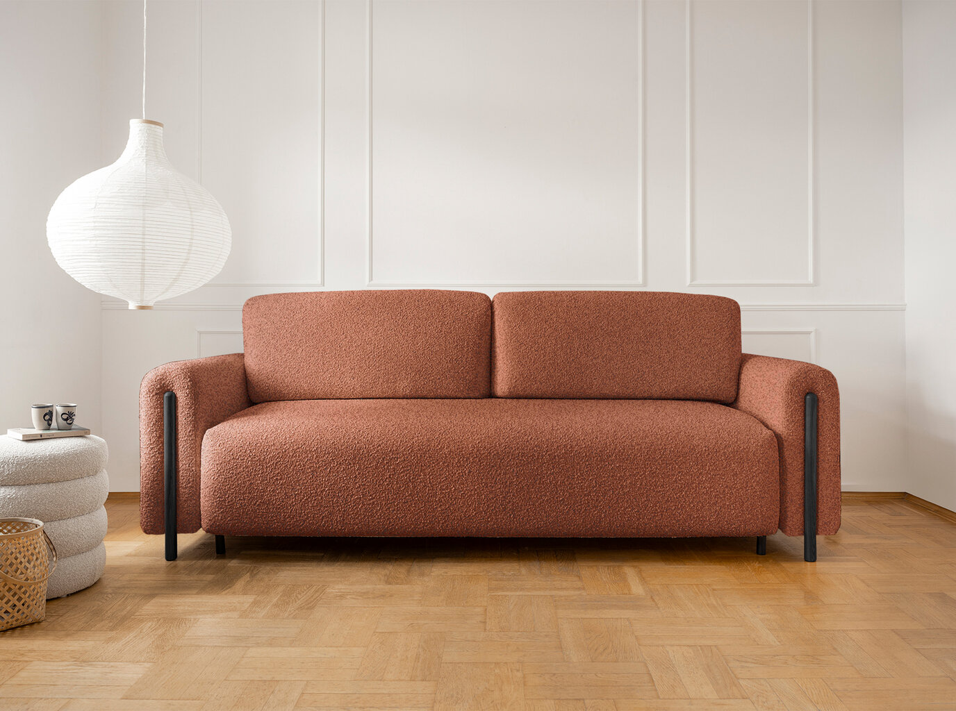 Sofa Eltap Arcadova, ruda kaina ir informacija | Sofos | pigu.lt