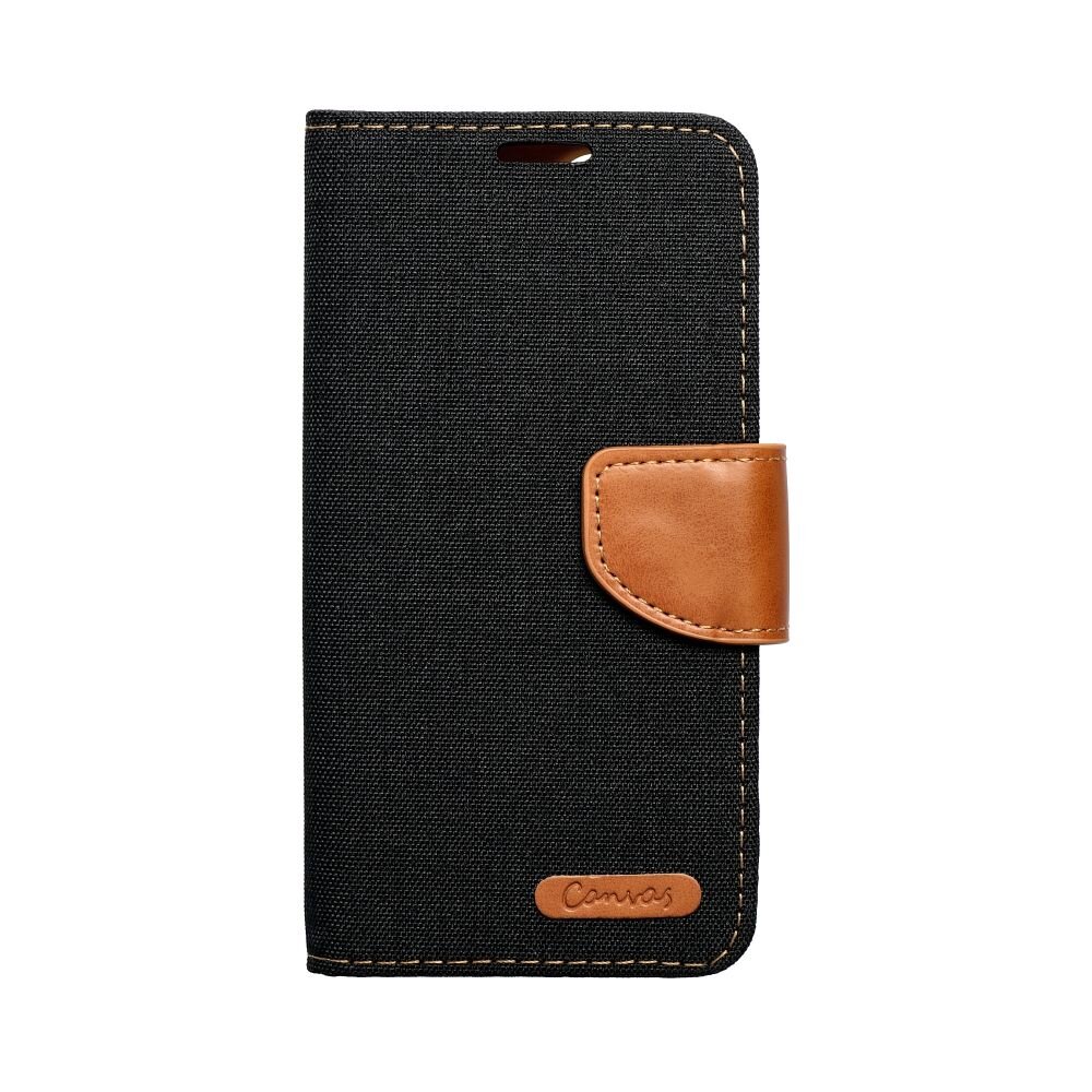 CANVAS Book case for SAMSUNG A35 5G black kaina ir informacija | Kalendoriai, darbo knygos | pigu.lt