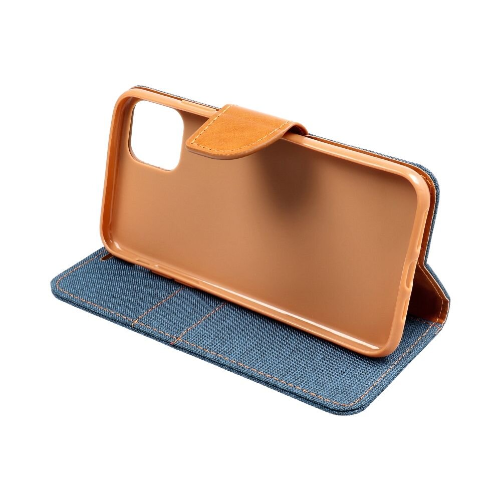 CANVAS Book case for SAMSUNG A35 5G navy blue kaina ir informacija | Kalendoriai, darbo knygos | pigu.lt