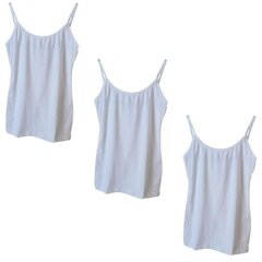 Apatiniai marškinėliai moterims Koza 989, balti, 3 vnt. цена и информация | Нательные женские майки | pigu.lt