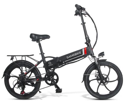 Sulankstomas elektrinis dviratis Samebike 20LVXD30 20", juodas kaina ir informacija | Elektriniai dviračiai | pigu.lt