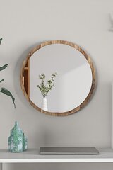 Декоративное зеркало Asir, 45х60 см, темно-коричневый цена и информация | Зеркала | pigu.lt
