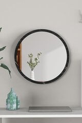 Декоративное зеркало Asir, 45x45 см, черный цена и информация | Зеркала | pigu.lt