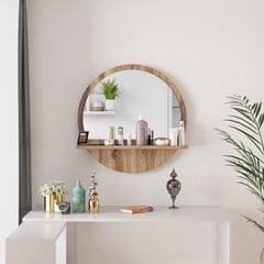 Dekoratyvinis veidrodis Asir, rudas kaina ir informacija | Veidrodžiai | pigu.lt