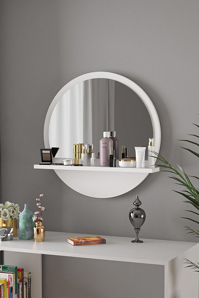 Dekoratyvinis veidrodis Asir, baltas kaina ir informacija | Veidrodžiai | pigu.lt