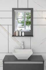 Декоративное зеркало Asir, 45х60 см, серый цена и информация | Зеркала | pigu.lt