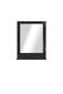Dekoratyvinis veidrodis Asir, juodas цена и информация | Veidrodžiai | pigu.lt