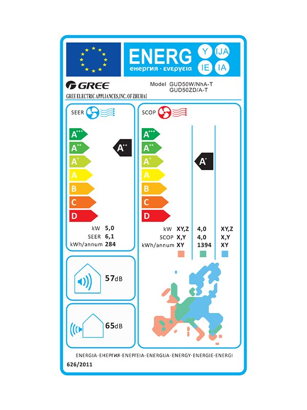 Gree kasetinis kondicionierius U-Match 5 kW kaina ir informacija | Kondicionieriai, šilumos siurbliai, rekuperatoriai | pigu.lt