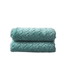 Большое мягкое одеяло, зеленое цена и информация | Одеяла | pigu.lt